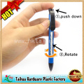 Promotion Button Plastic Pen, Rotate Advertising Pen (TH08041)